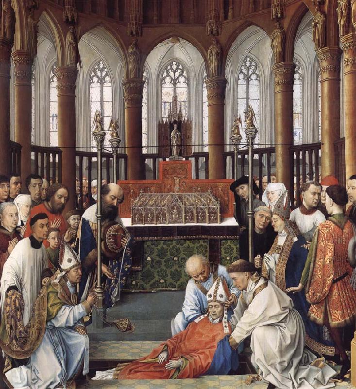 Rogier van der Weyden The Exhumation of Saint Hubert china oil painting image